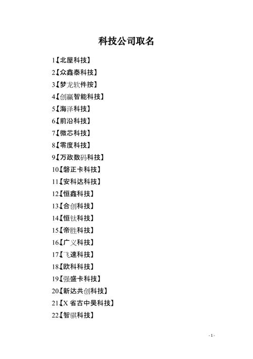 给公司起名字大全免费