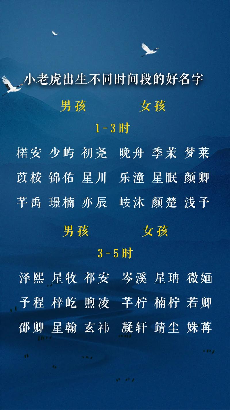 虎宝宝取什么名字旺财