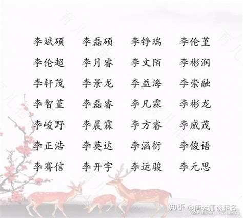 给男生起名字霸气