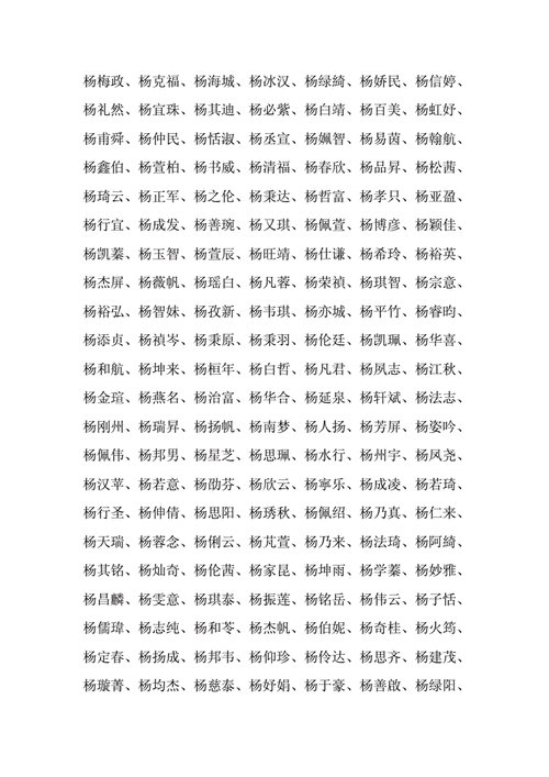宝宝起名杨子什么
