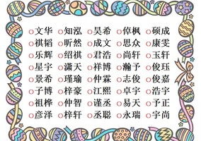 男孩起名字好寓意的字